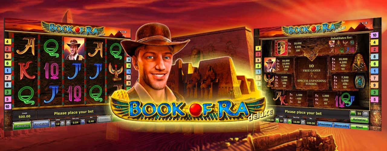 Игровой автомат Book of Ra deluxe от Greentube