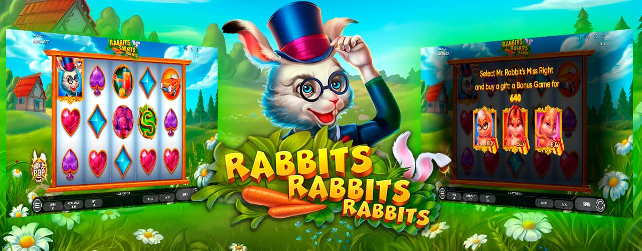 Игровой автомат Rabbits, Rabbits, Rabbits
